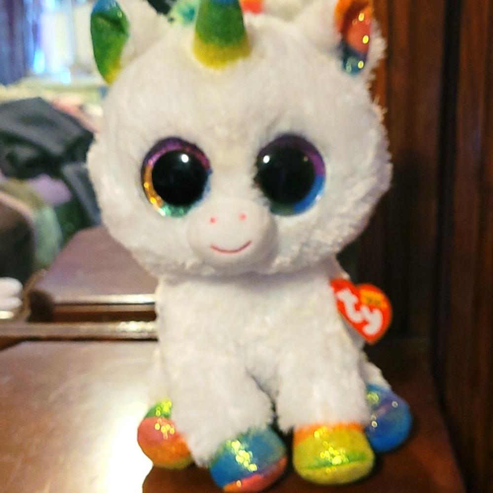 Unicorn beanie baby
